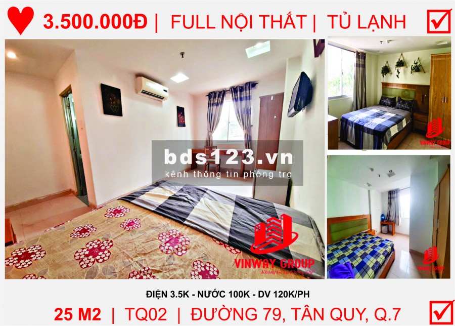 Hệ thống phòng trọ Quận 7 hiện đại, đầy đủ nội thất, chỉ từ 3.5 triệu