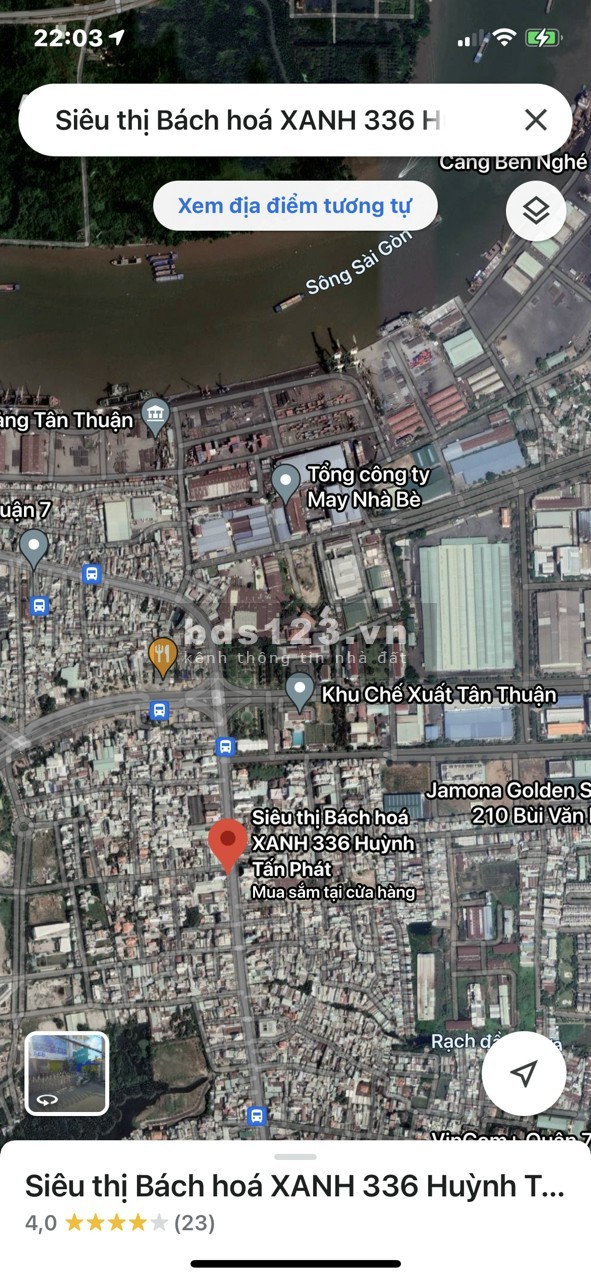 Hot : 1255 m2 đất ở đô thị ở quận 7 tp HCM