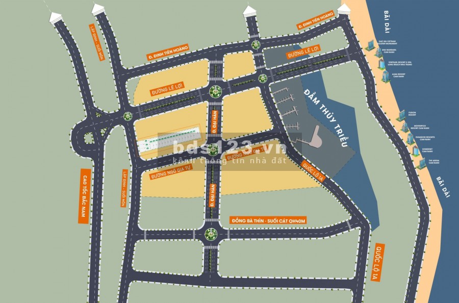 Bán đất KPL đất đô thị Cam Lâm Khánh Hòa “vị trí vàng” 7 triệu/m2 sđt: 0969972811