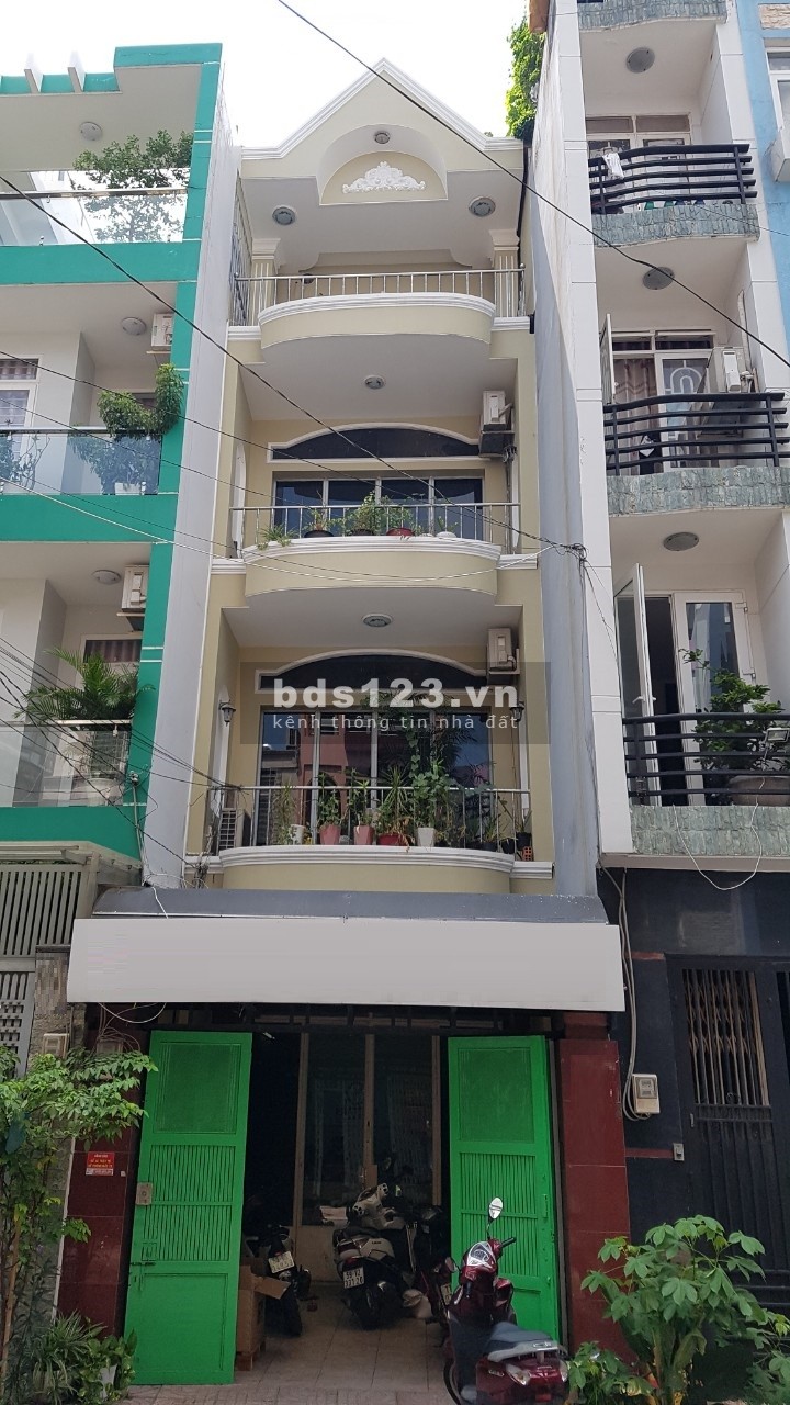 Cho thuê nhà nguyên căn Nguyễn Minh Hoàng P12 Tân Bình trệt 3 lầu sân để xe trước nhà, ban công từng tầng