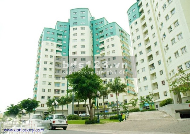 Cho thuê căn hộ Conic Garden 60m2, tầng lao, kiến trúc đẹp, 2pn, 1wc