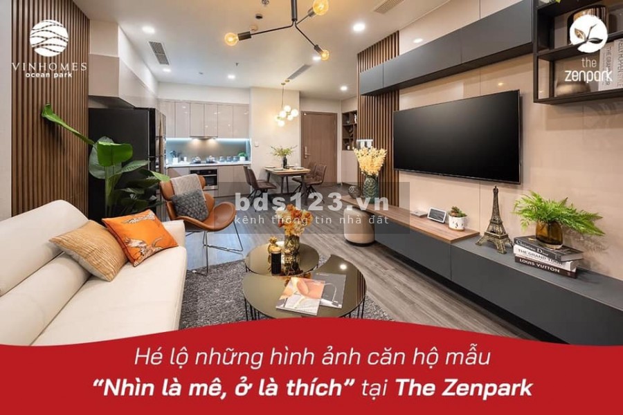 Căn hộ 2 phòng ngủ The Zenpark thanh toán 20% gtch sở hữu ngay, ngân hàng hỗ trợ vay