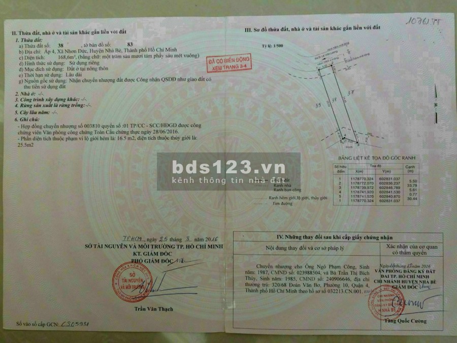 Bán GẤP đất SHR hẻm 1959 lê văn lương, nhơn đức,nb