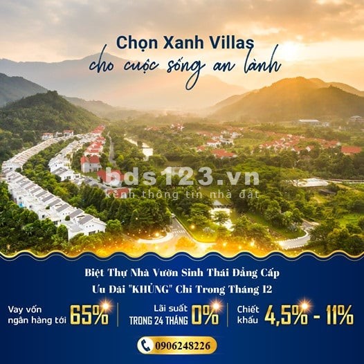 Phân khu Đồi Xanh Thịnh Vượng - Xanh Villas chính thức ra hàng. Liên hệ ngay để được tư vấn, đặt cọc