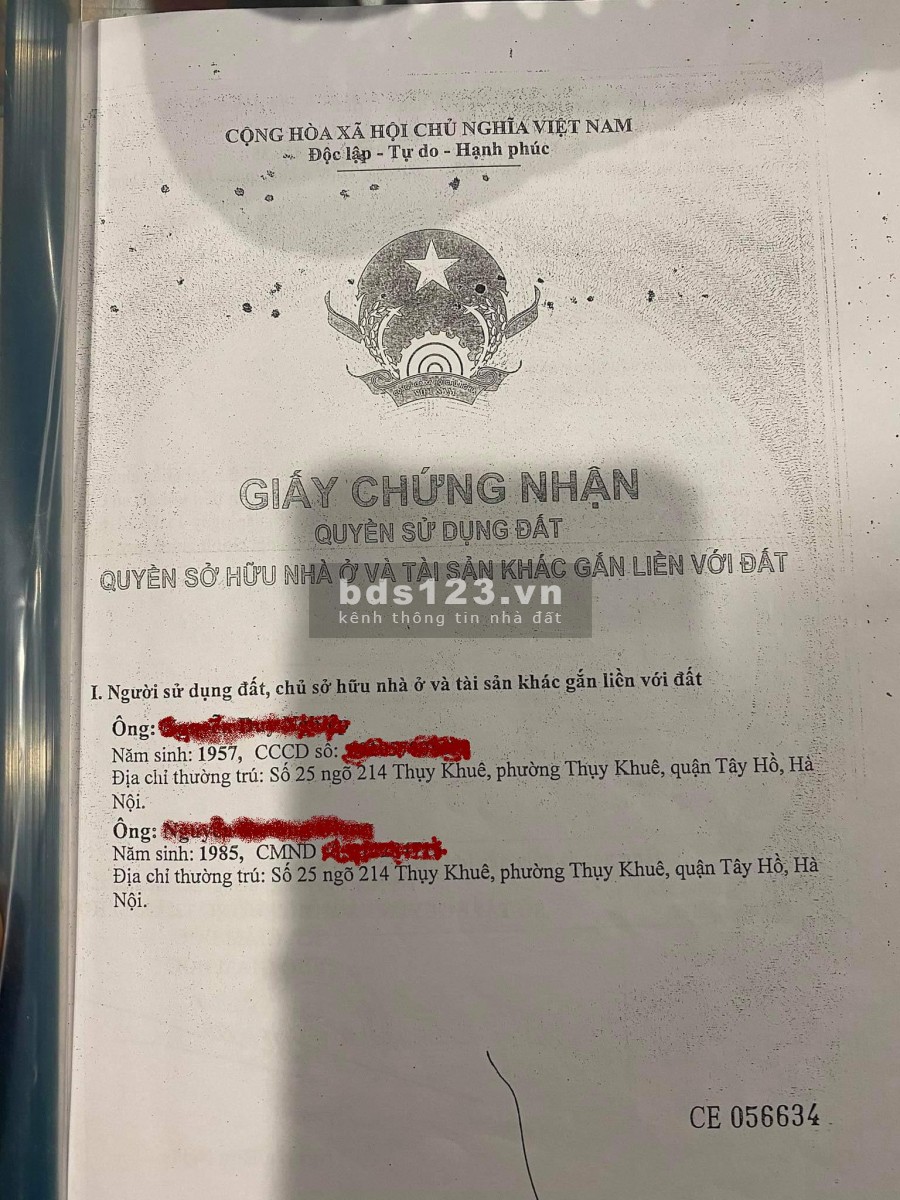 Chính chủ cần bán nhà Thụy Khuê, hoặc Nguyễn Đình Thi