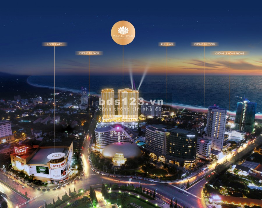 Sở hữu căn hộ view biển vũng tàu giá cực ưu đãi từ CĐT dự án Vũng Tàu Pearl, đường Thi Sách