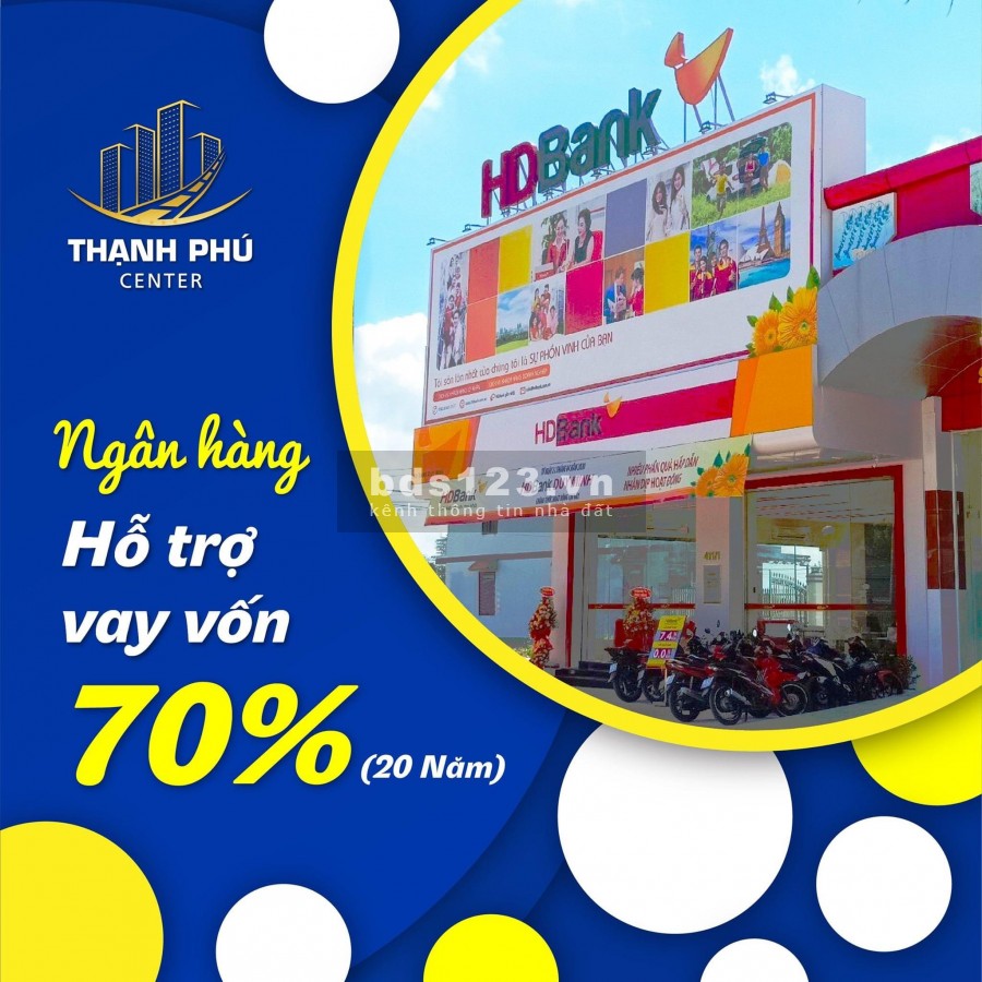 Đất nền thị trấn Thạnh Phú, Bến Tre, xung quanh tiện ích đủ