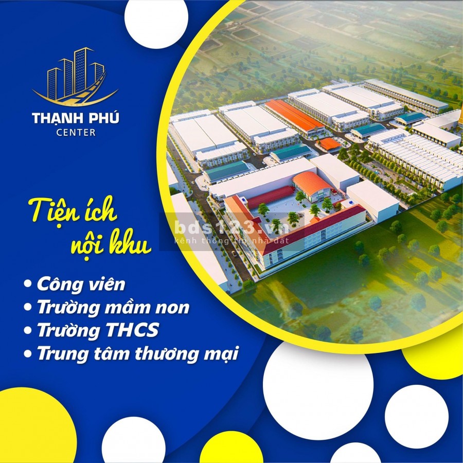 Đất nền thị trấn Thạnh Phú, Bến Tre, xung quanh tiện ích đủ