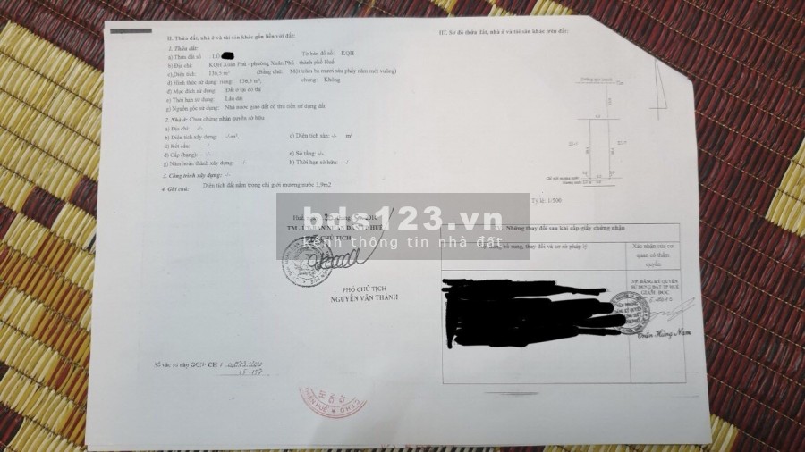  Bán Đất Mặt Tiền Đường Hoàng Lanh - KQH Xuân Phú 