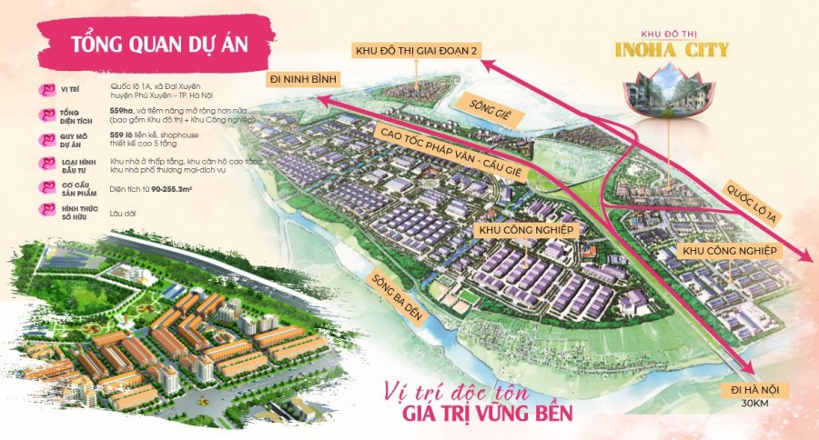 Inoha Phú Xuyên nơi hội tụ và khởi nguồn của mọi tinh hoa khu vực phía Nam Hà Nội