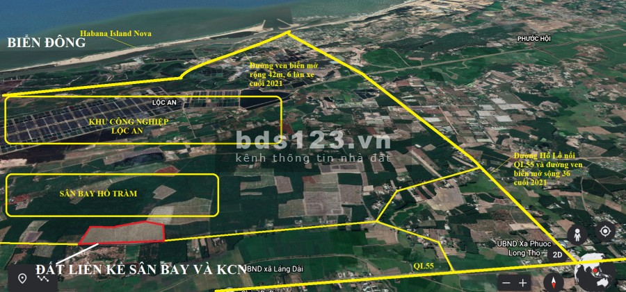 Em còn vài nền tiềm năng cho nhà đầu tư F0 tại KDC Sân bay Lộc An, có thổ cư, có sổ, chỉ 900tr/nền