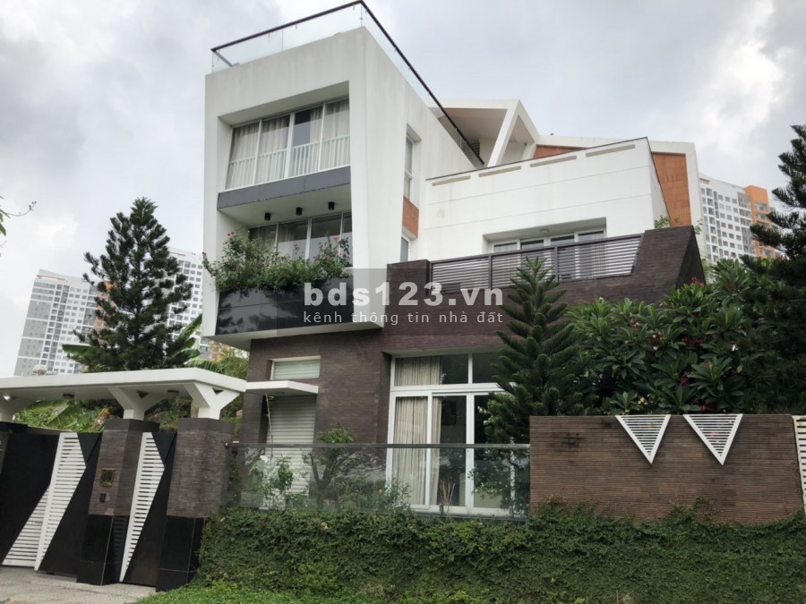 Cho thuê Villa 300m2 trệt 3 lầu 7P thang máy, hồ bơi sân vườn An Phú QUẬN 2