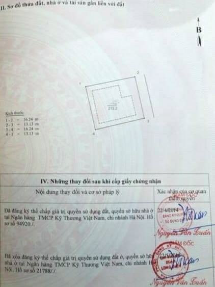 Bán căn biệt thự cạnh Công viên Sài Đồng – KĐT Sài Đồng. DT 213m2