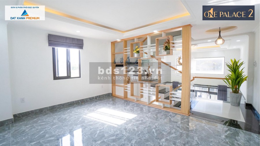 Nhà phố liền kề One Palace 2 ven sông, Đã có sổ 1 trệt 1 lửng 2 lầu và sân thượng 4 PN, 5 WC, MT đường Thạnh Xuân, Quận 12