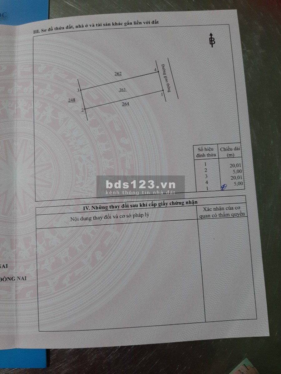 Bán lô đất 600m2 KDC hiện hữu, sổ riêng, thổ cư, mặt tiền 769, giá chỉ 900tr, LH: 0384789181