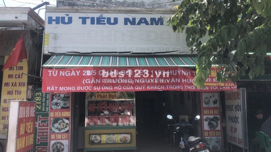 Cho thuê nhà mặt tiền kinh doanh Huỳnh Tấn Phát