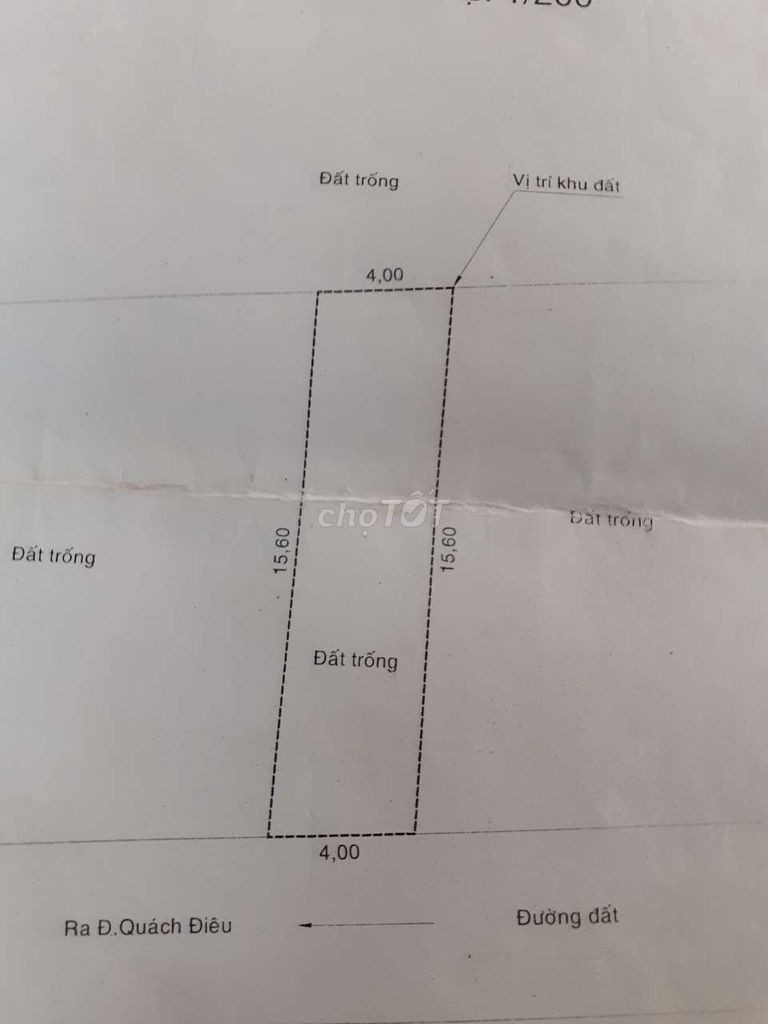 Chính chủ cần bán lô đất Vĩnh Lộc A, Bình Chánh