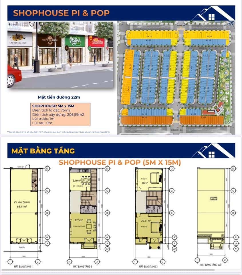 Duy nhất tại DĨ An, giá 1ty500 sở hữu shophouse 4 mặt tiền, giá trị TM cao