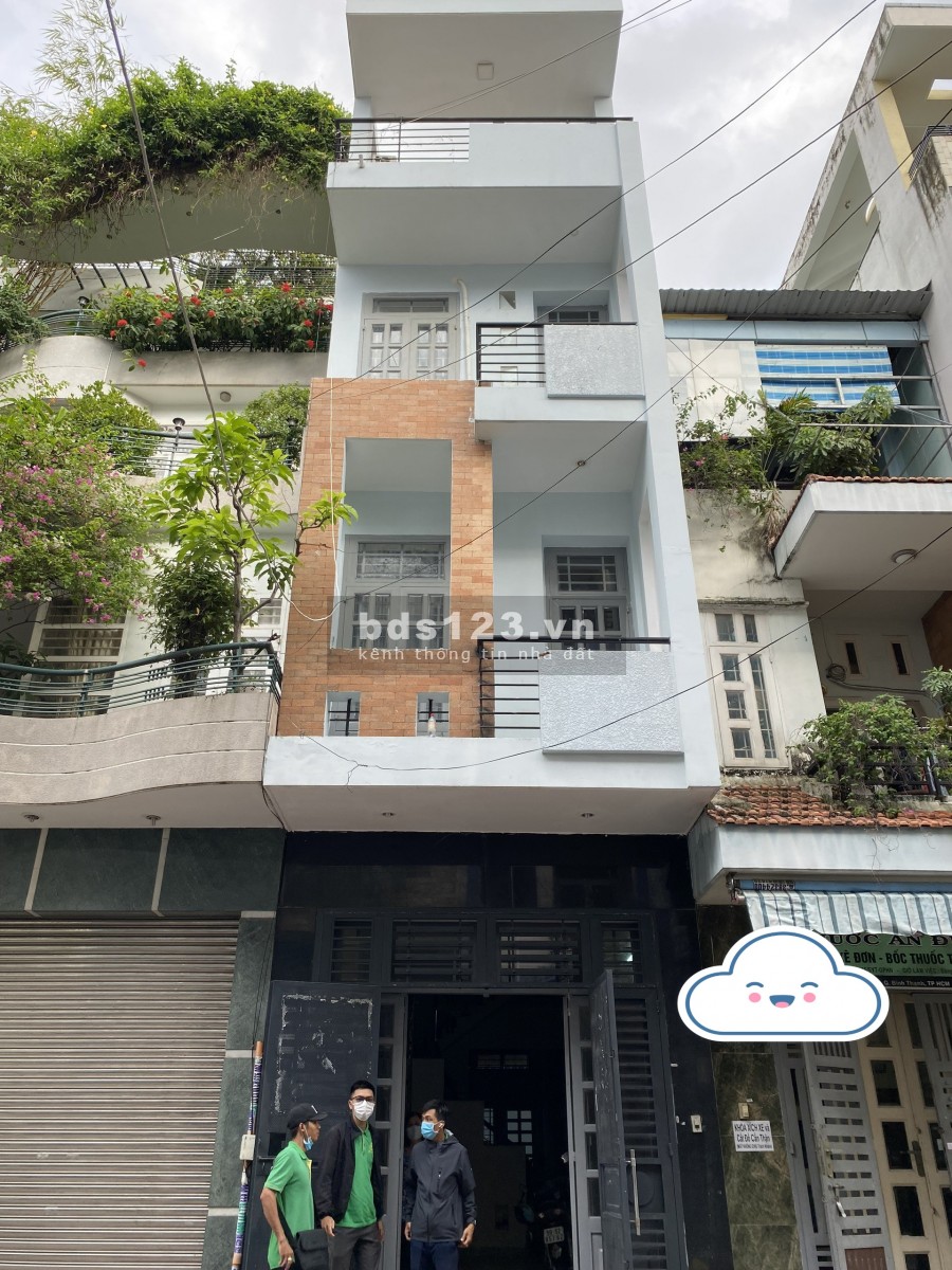 Nhà Đẹp Nguyễn Hữu Cảnh Trệt 3Lầu-ST 6P Giá 22Tr/th