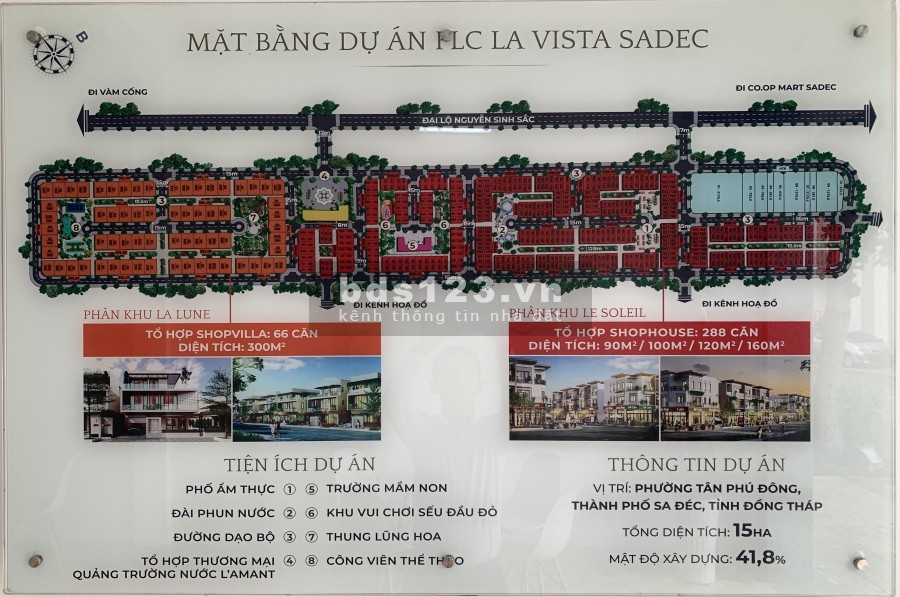 Biệt thự liền kề khu đô thi mới FLC La Vista Sadec, bàn giao sổ đỏ