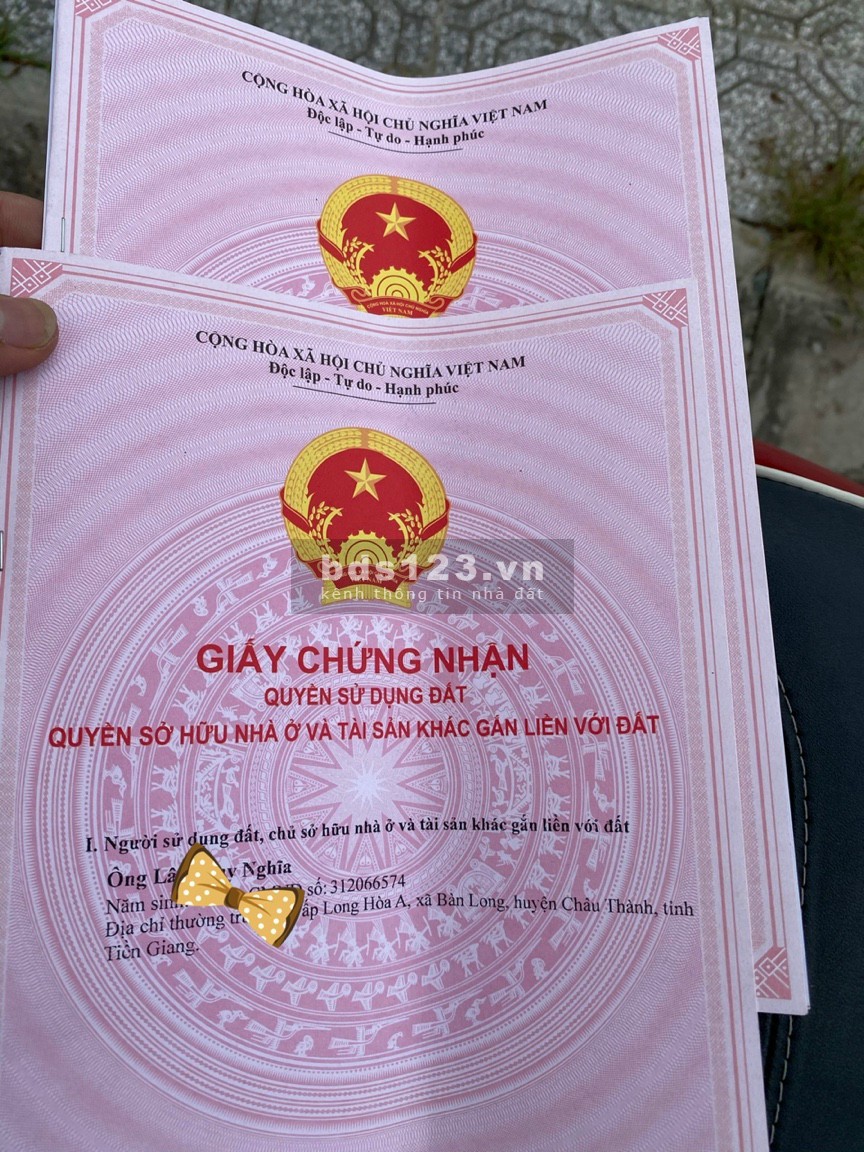 Đất mặt tiền gần vòng xoay Hữu Định, Châu Thành, Bến Tre