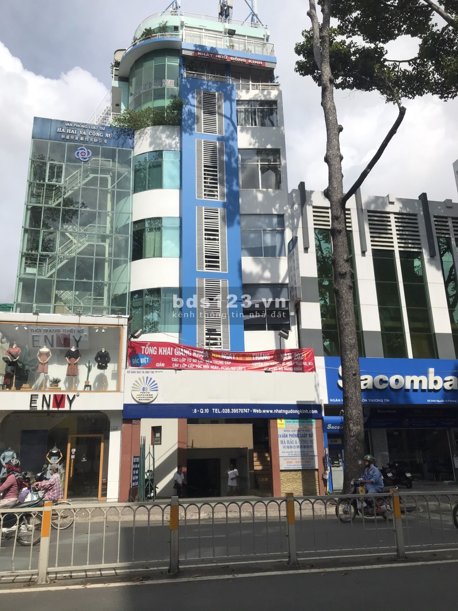 Cho thuê Mặt bằng Mặt tiền Đường Nguyễn Tri Phương, P.8, Q10. DT: 8 x 19m, hầm, 2 lầu