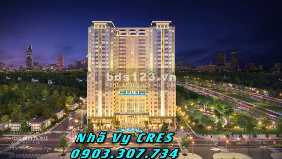 Căn hộ cao cấp Dream Home Riverside Quận 8 giá 1.9 tỷ, 2 pn