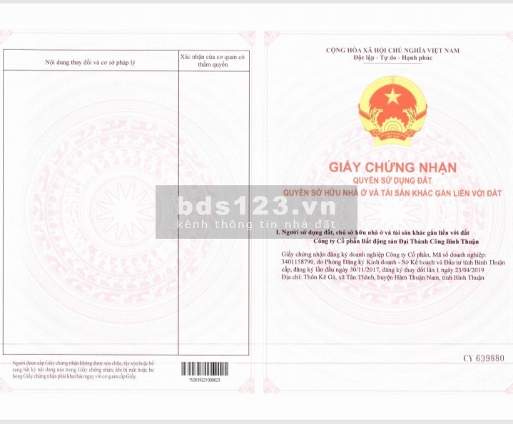 Bán đất suất cạnh tái định cư Lộc An - Bình Sơn KDC sân bay Long Thành