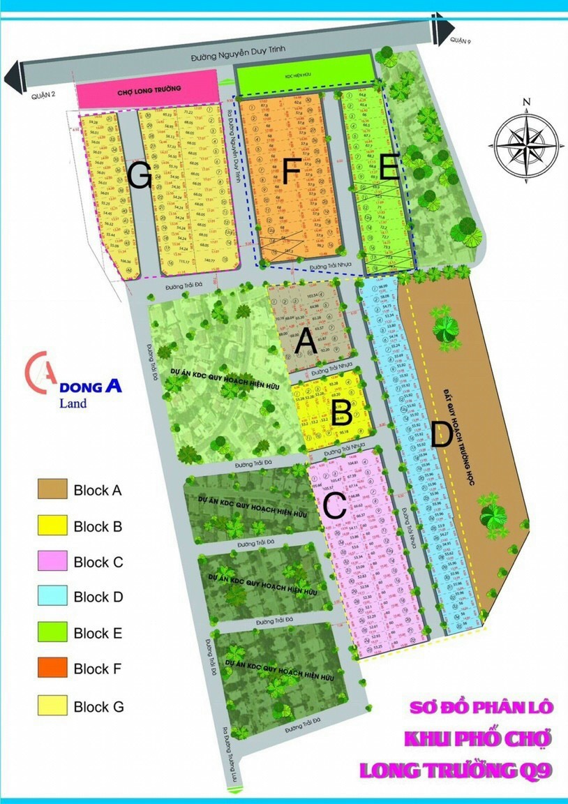 Dự án riocasa ngay chợ Long Trường, quận 9, TP Thủ Đức liền kề dự án Đông Tăng Long, Nam Khang