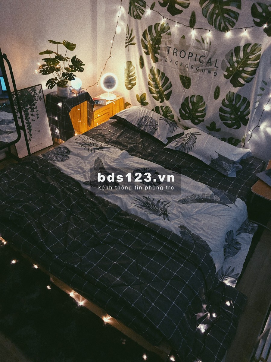 Phòng trọ có gác (Duplex) CV Làng Hoa – Full nội thất mới keng xà beng