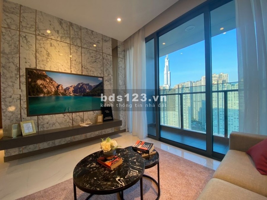 Căn hộ 2PN full nội thất Sunwah Pearl cho thuê giá chỉ 24 triệu, view sân vườn