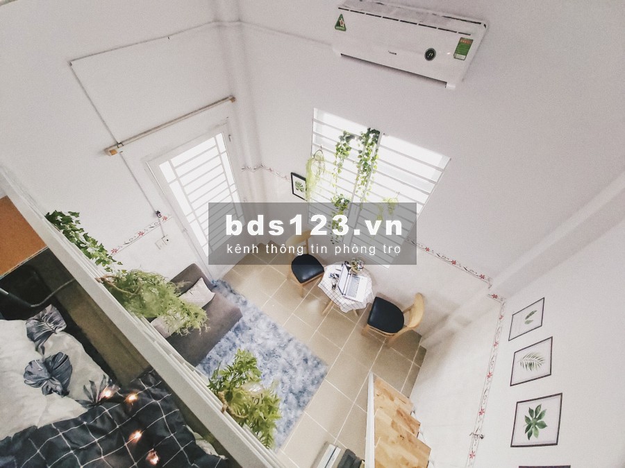 Phòng trọ có gác (Duplex) CV Làng Hoa – Full nội thất mới keng xà beng
