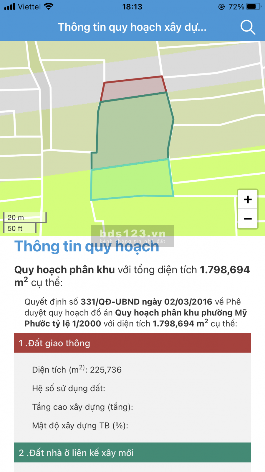Bán đất tiềm năng Bến Cát, Bình Dương, diện tích 1700m2