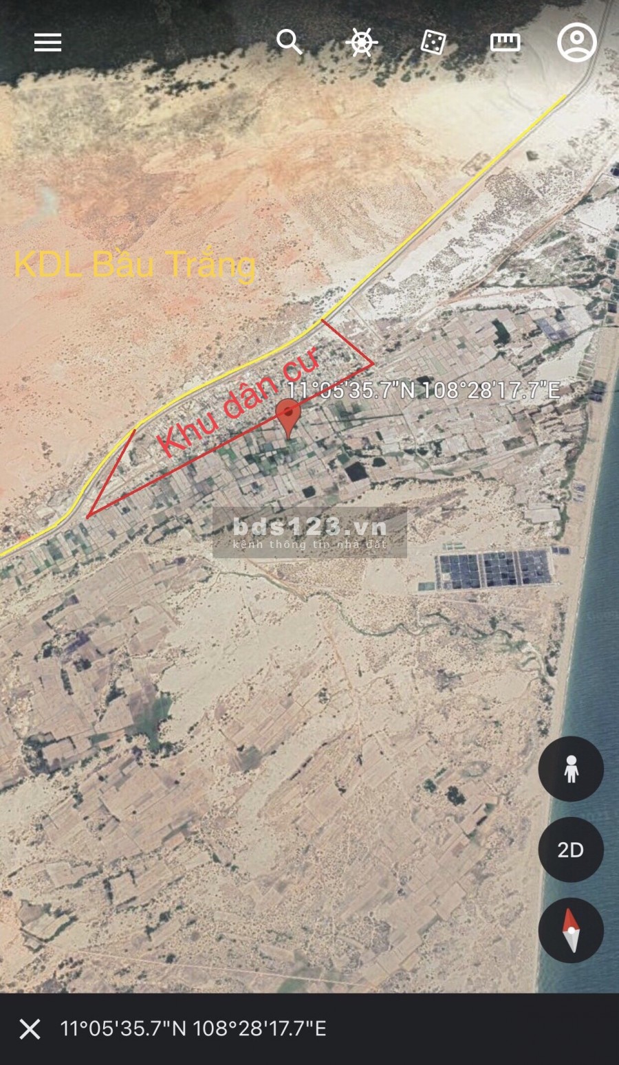 Lô Gần Biển Hòa Thắng Siêu đẹp, 2.000.000m2. Kế bên khu dân cư
