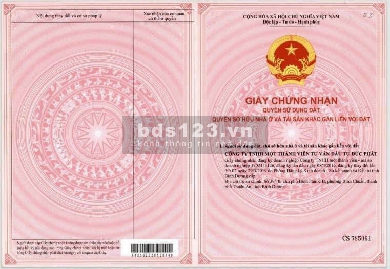 Bán đất KDC The Sun Bàu Bàng, Bình Dương, dr 80m2 /880tr