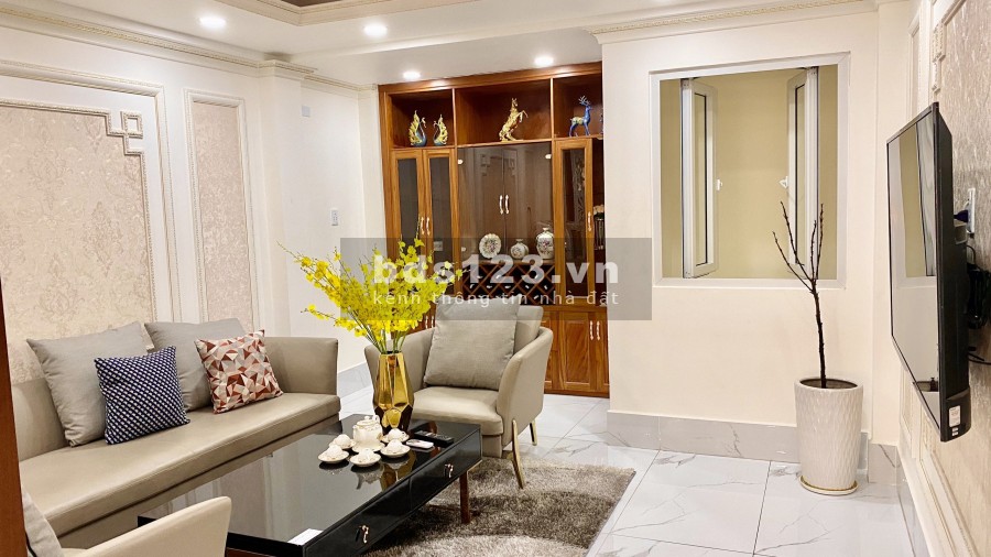 Định cư bán Gấp tòa nhà 5 tầng kiên cố tại Hẻm Vip rộng 14m ngay CV Lê Thị Riêng
