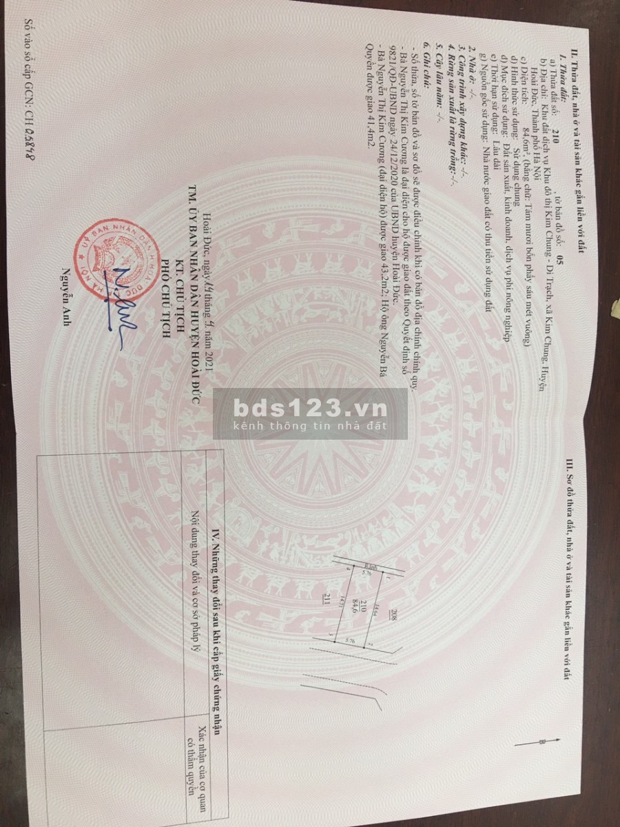 Bán đất Dịch vụ Thăng Long 9 Hướng Đông Nam mặt tiền rộng