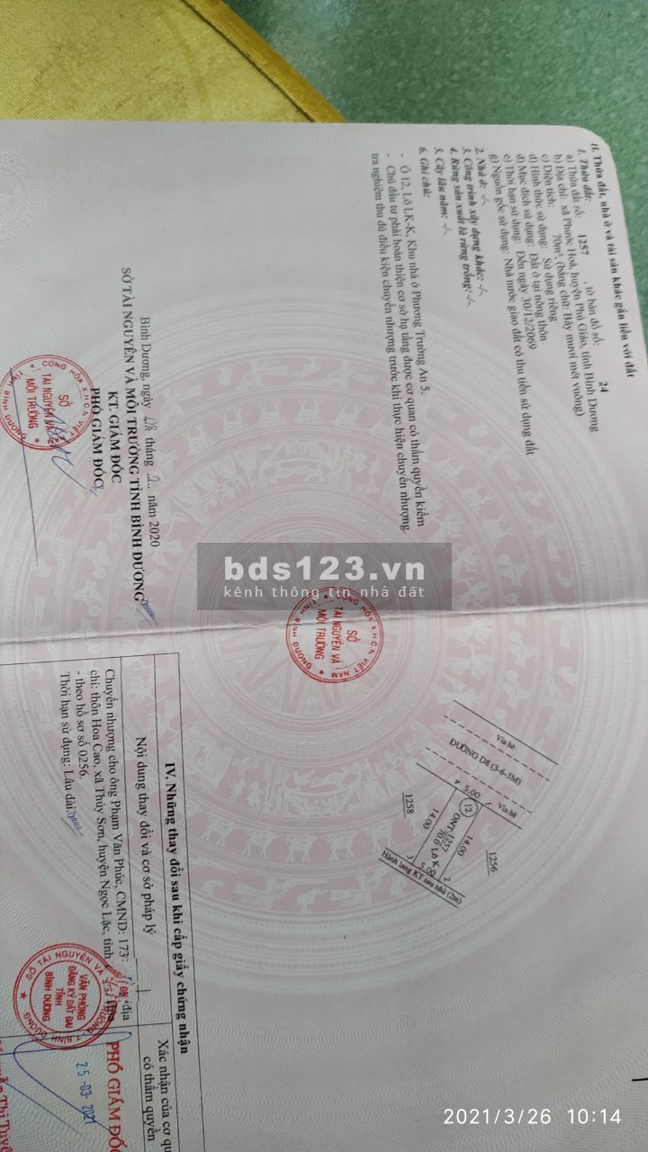Phương Trường An 5 còn đúng 2 lô giá chưa qua đầu tư