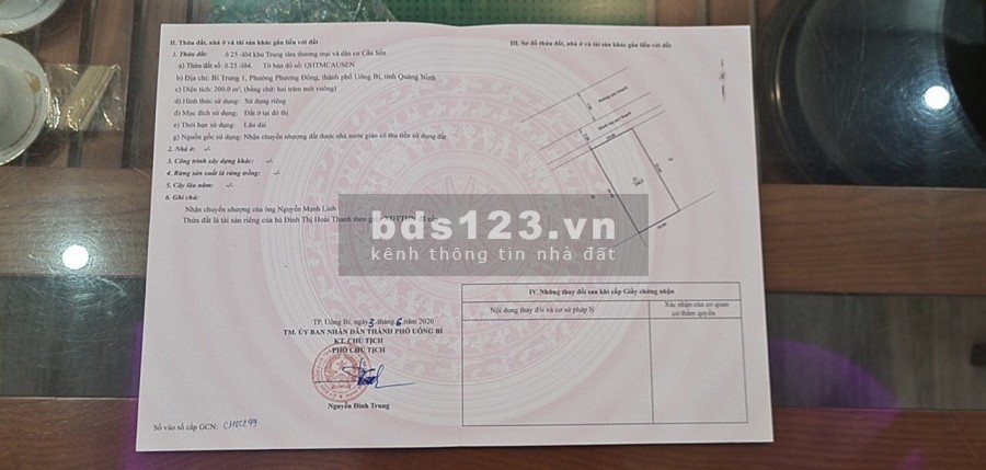 Bán Đất Cầu Sến Uông Bí Quảng Ninh