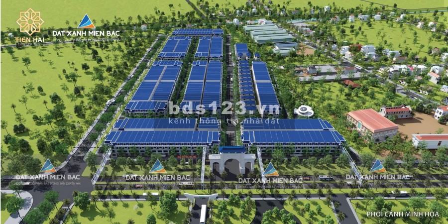 Bán đất nền dự án Tiền Hải Center City khu dự án lớn, tiện ích đầy đủ, bàn giao đủ giấy tờ