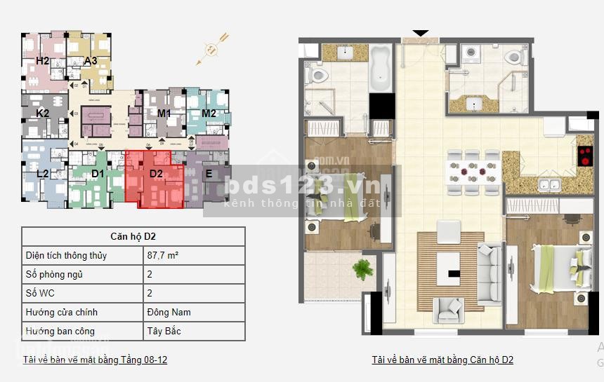 Chỉ với 3,6 tỷ sở hữu căn hộ 2 ngủ 91m2 cạnh Hồ Tây, full nội thất vào ở ngay