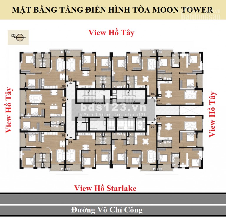 Dự án chung cư HDI Tây Hồ - chỉ 4,9 tỷ căn hộ 3PN - 107m2