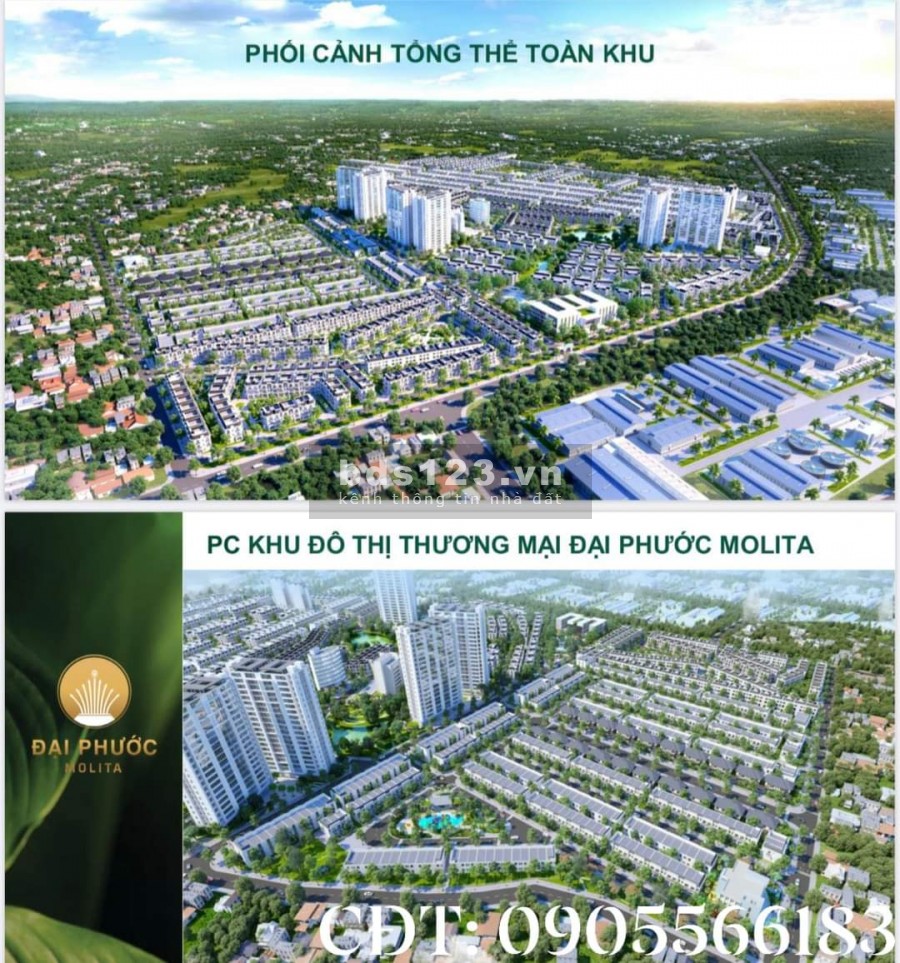 Mở Bán Giai Đoạn Đầu/Giá Fo Dự An Dai Phuoc Molita, Bàu Bàng, Bình Dương, LH:CĐT- 0905566183