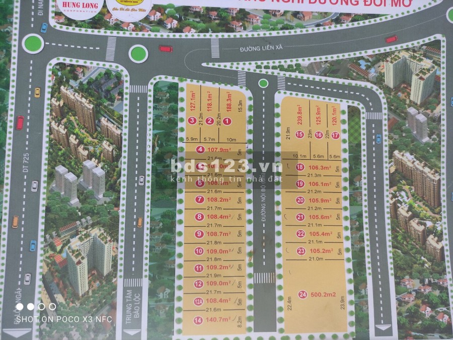 Bán đát mặt tiền xã Lộc An, thành phố Bảo Lộc, dt 120m2, giá 530 triệu
