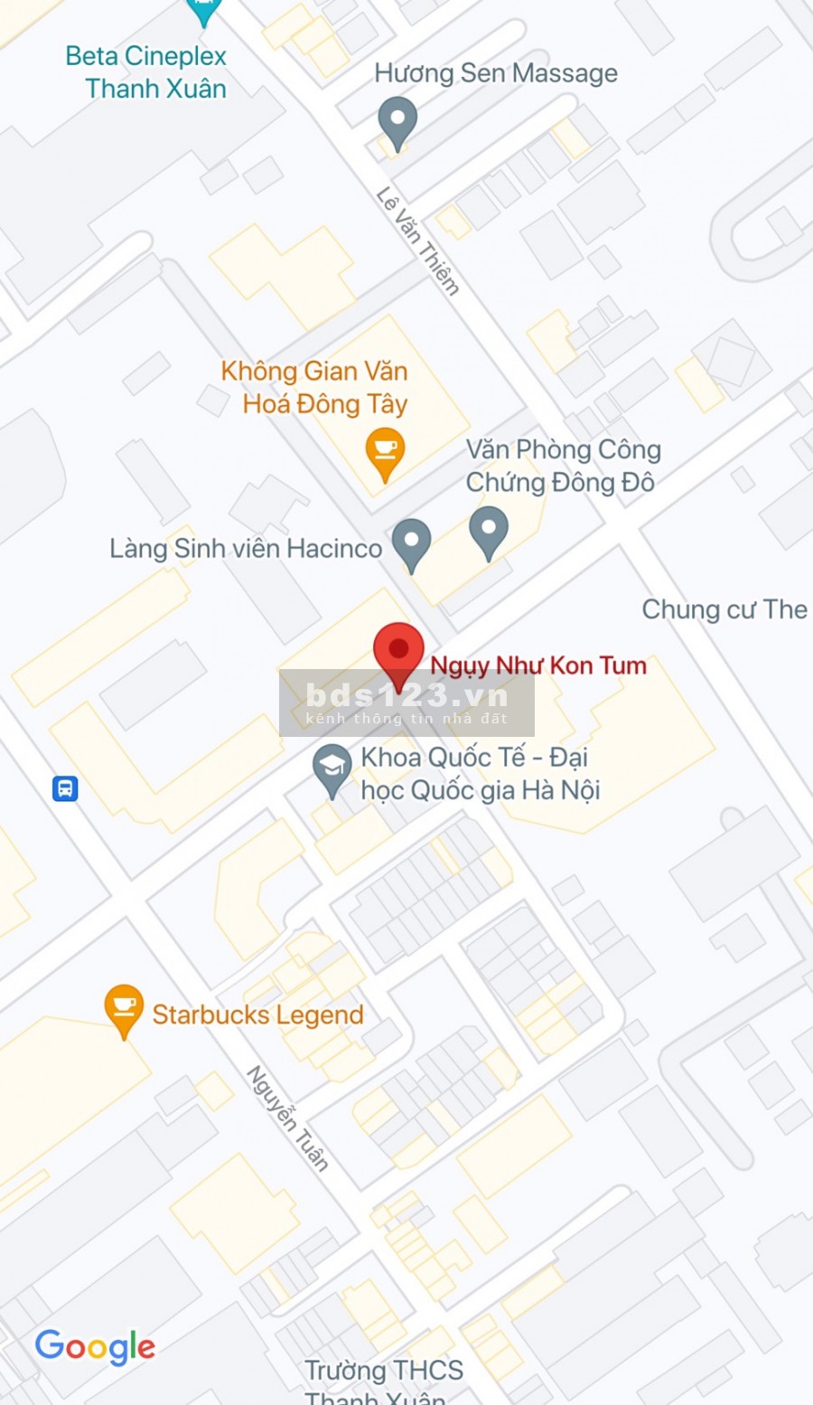Lô đất đẹp phố Ngụy Như Kon Tum 140m2, mặt tiền 9m, lô góc, vỉa hè, ô tô tránh đỗ. Giá 33 tỷ 8