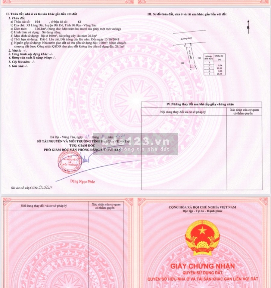 Cần BÁN GẤP vài nền gần Sân Bay Lộc An – Hồ Tràm – BRVT…