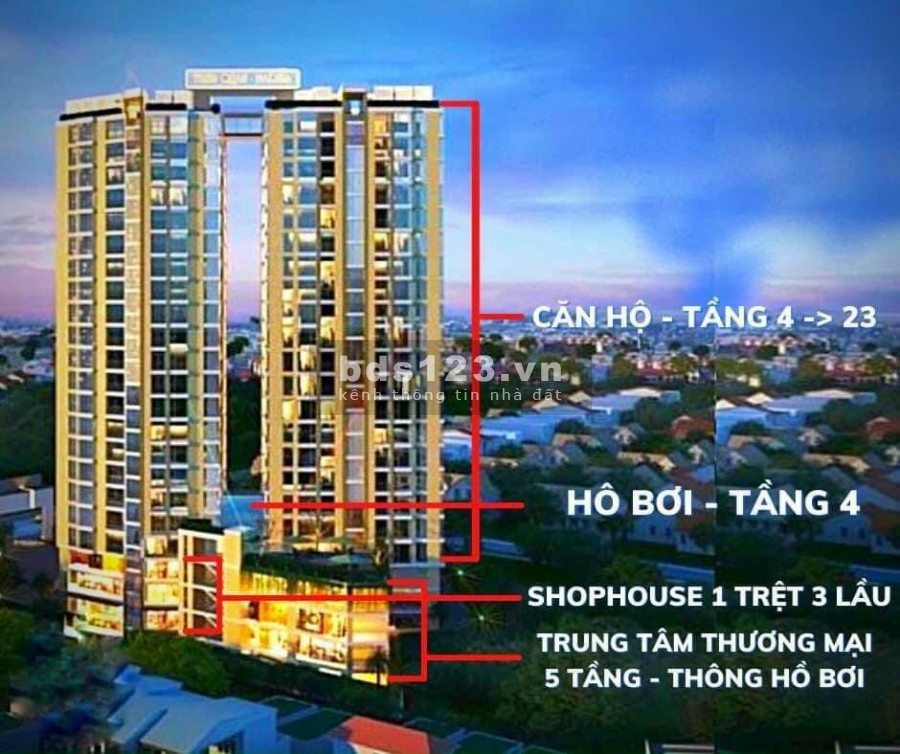Căn hộ cao cấp Thiên Quân Plaza Cần Thơ, giá 2.834 tỷ, chính chủ