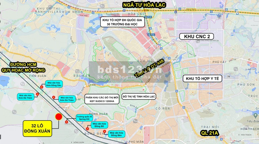 Cần bán lô đất từ 150 - 235m xã Đông Xuân, Quốc Oai, Hà Nội giá từ 11tr.m2