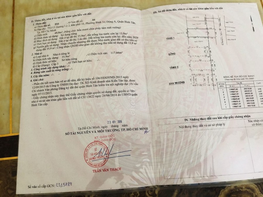 Bán nhà xây kiên cố 3,5 tấm . 752 Hương Lộ 2