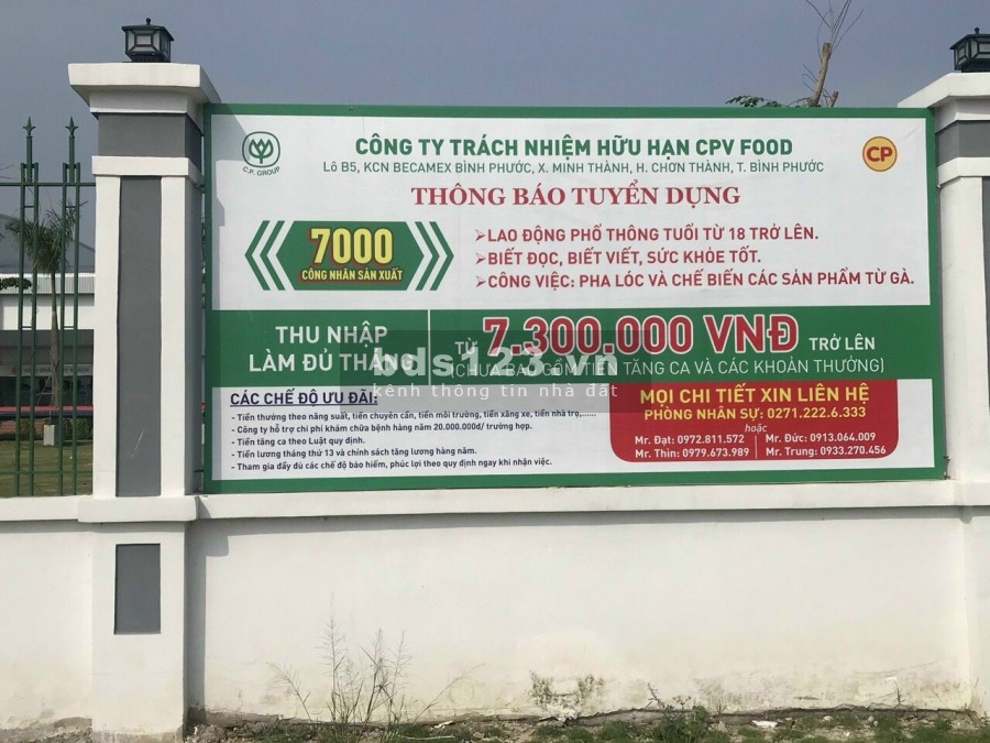 [BÁN GẤP] Beamex Chơn Thành 7tr-8tr/m2, 150m2 tc full